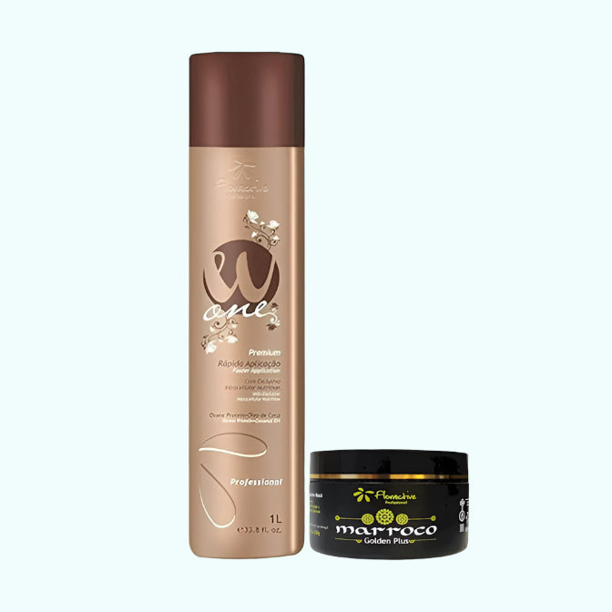 Floractive W-One Nanoplasty Hair Straightener Basic Kit2 [1L W-One + 250g Mas